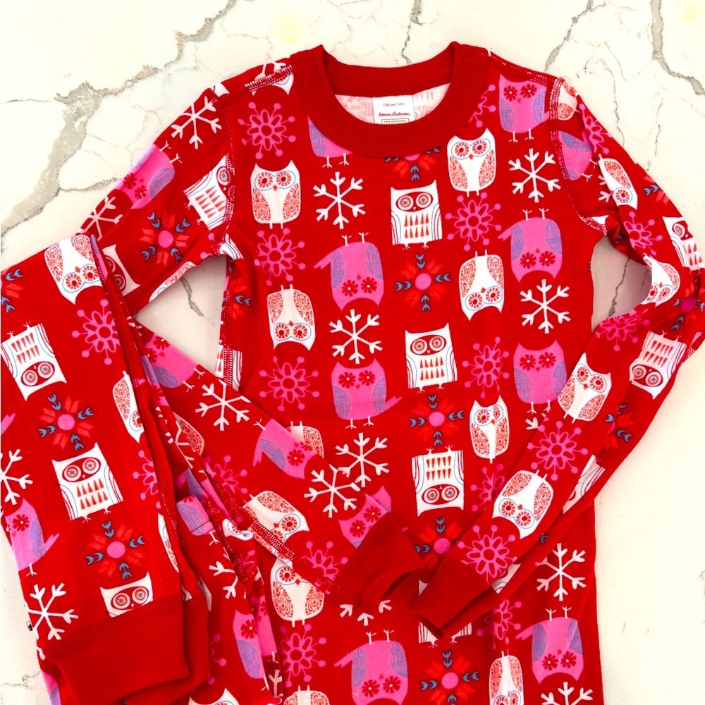 Hanna Anderson Holiday Long John Pajamas